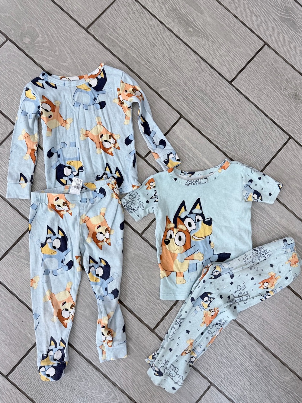 Bluey 4T Light Blue Kids Pajama Top